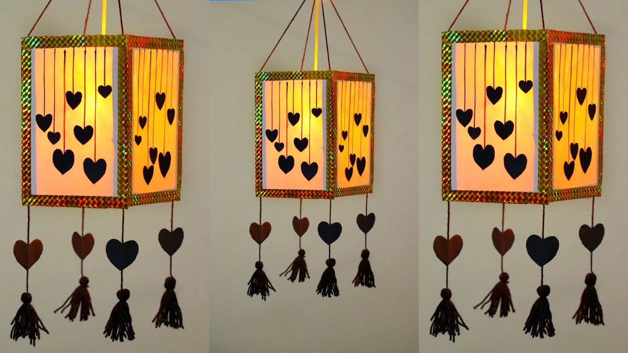 How to make akashkandil at home for diwali | Diwali lantren making at home |paper lantern for diwali
