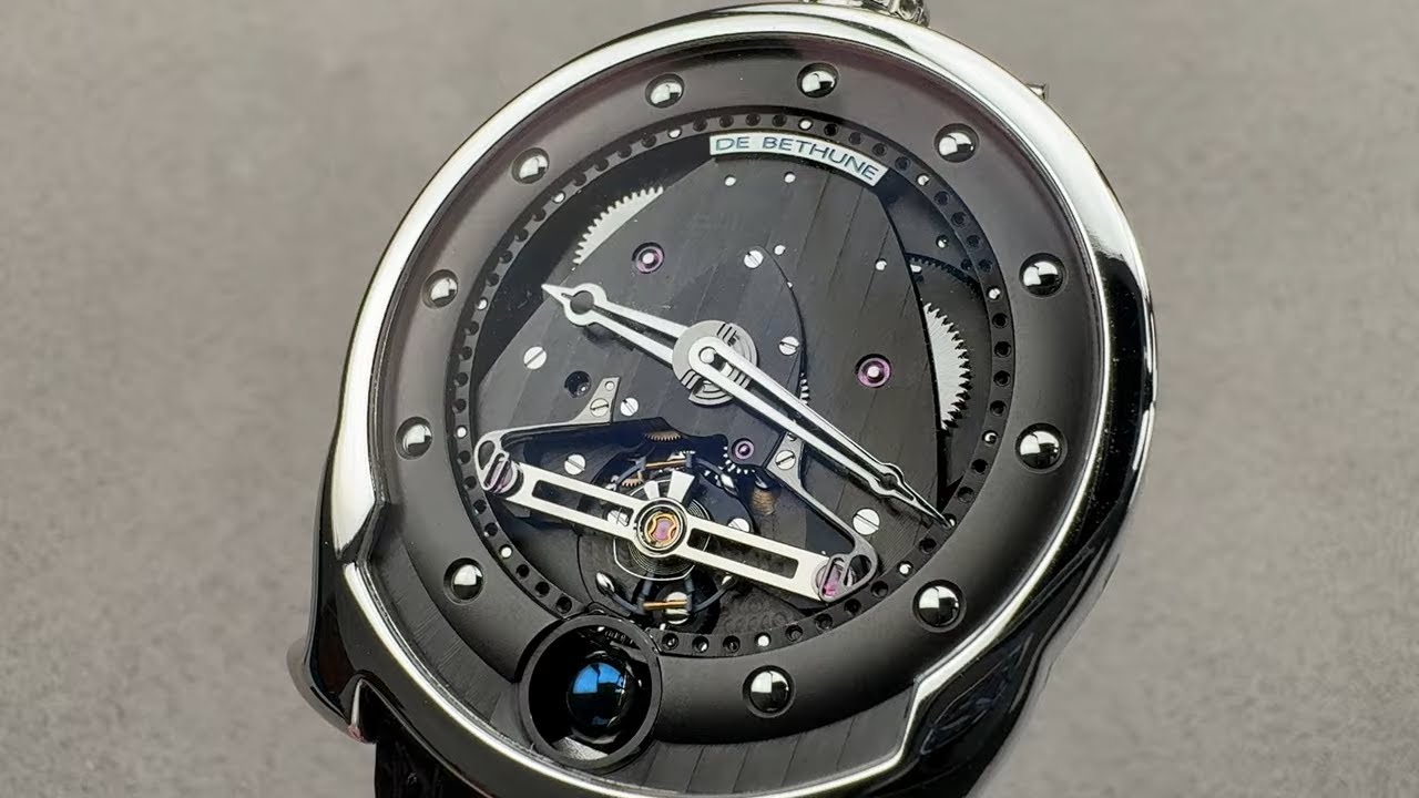 De Bethune DBS Moonphase (DBSPS5)  - Platinum Anthracite Dial Hands-On Review and Features Overview