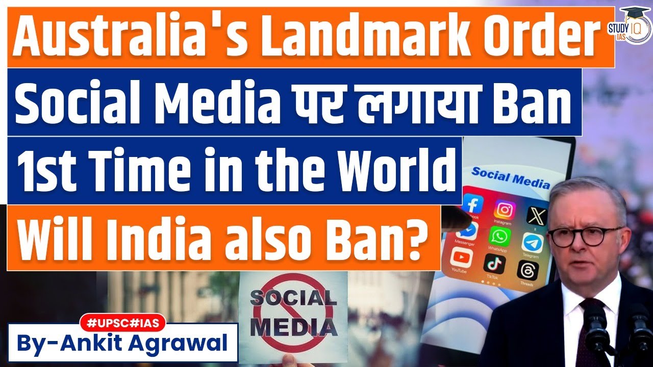 Australia Passes world-first law Banning under-16s from Social media Despite Safety concerns