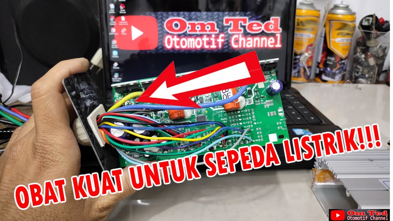 CARA MENAMBAH TENAGA SEPEDA LISTRIK VIAR AKASHA1. UPGRADE CONTROLLER VIAR AKASHA1.