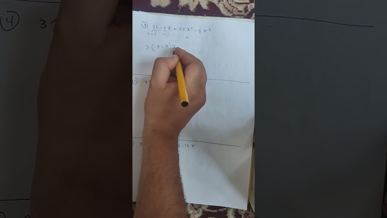 تحليل المقدر الجبري 1- بأستعمال ثنائي الحد  2-  بأستعمال خاصية التجميع و التجميع مع المعكوس 