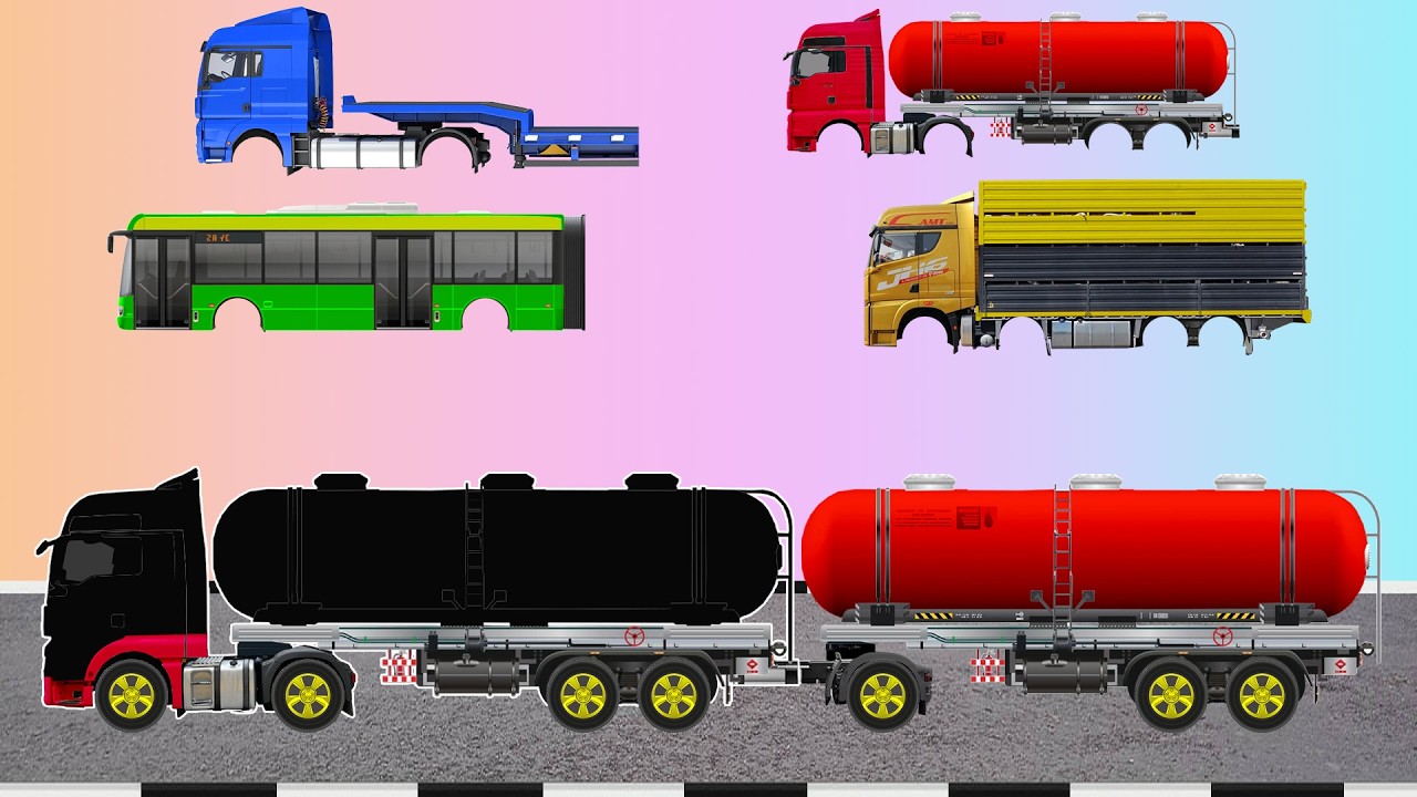Menebak Gambar Karoseri Truk Panjang Dengan Benar, Carrier Car, Mobile Crane, Bottom Dump Truk