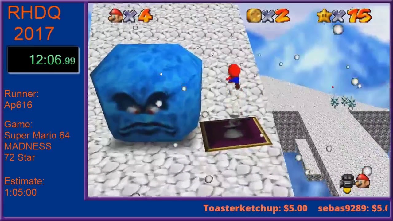 SM64 Madness - 72 Star In 59:25 By Ap616