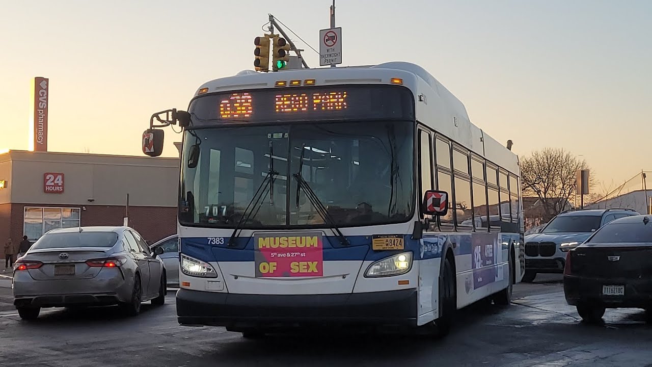 2015 New Flyer XD40 #7383 on the Q38 (Rego Park bound) at Fresh Pond Road  Metropolitan Av 