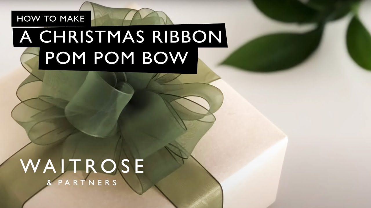 How To Make A Ribbon Pom Pom Bow | Waitrose