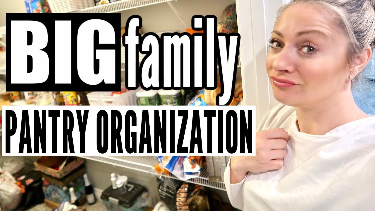 BIG FAMILY WALK-IN PANTRY ORGANIZATION I PANTRY CLEAN WITH ME