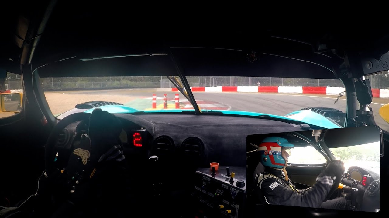 Vitaphone Maserati MC12 GT1 roll out Circuit Zolder onboard David hart