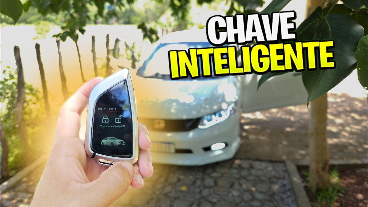 COMPREI uma chave inteligente universal modificada tela lcd pro CIVIC