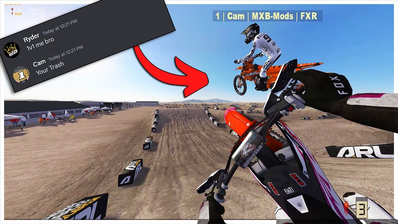 I 1v1'd the FASTEST player in Mx Bikes...