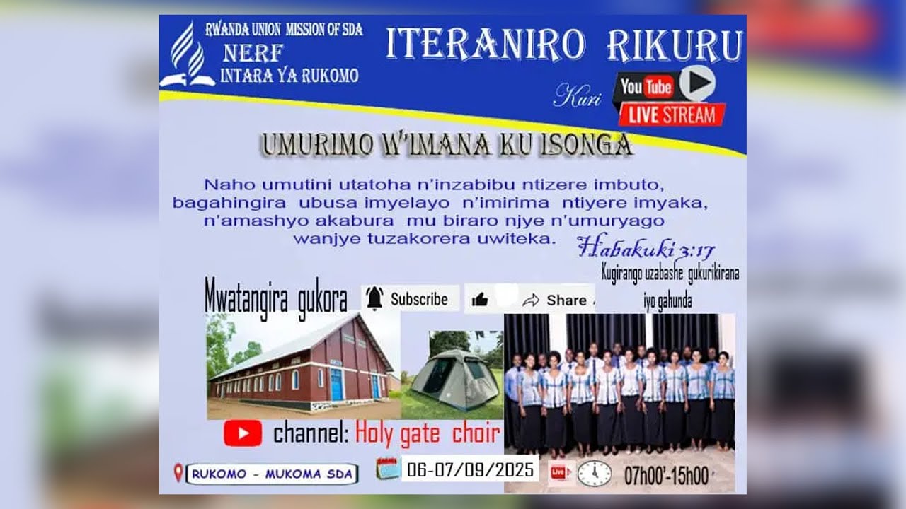 AMATERANIRO MAKURU Y'ABADIVANTISTE MU NTARA Y'IVUGABUTUMWA YA RUKOMO