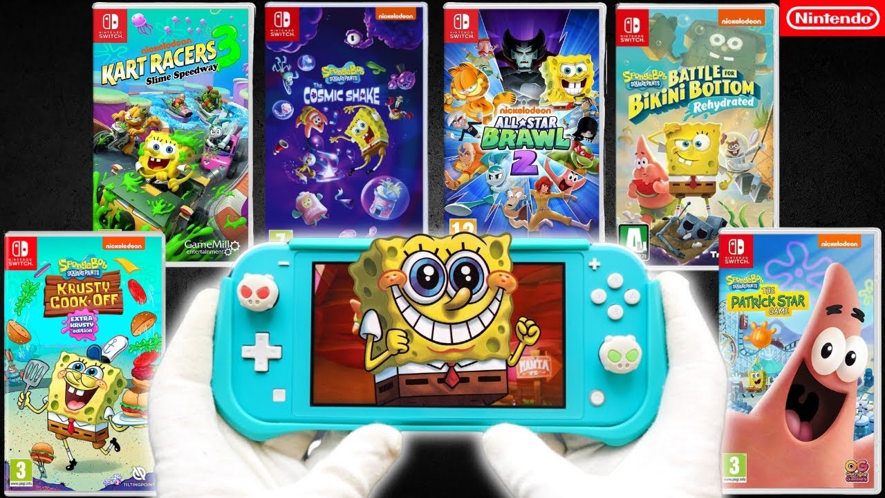 my SpongeBob game collection | Nintendo switch