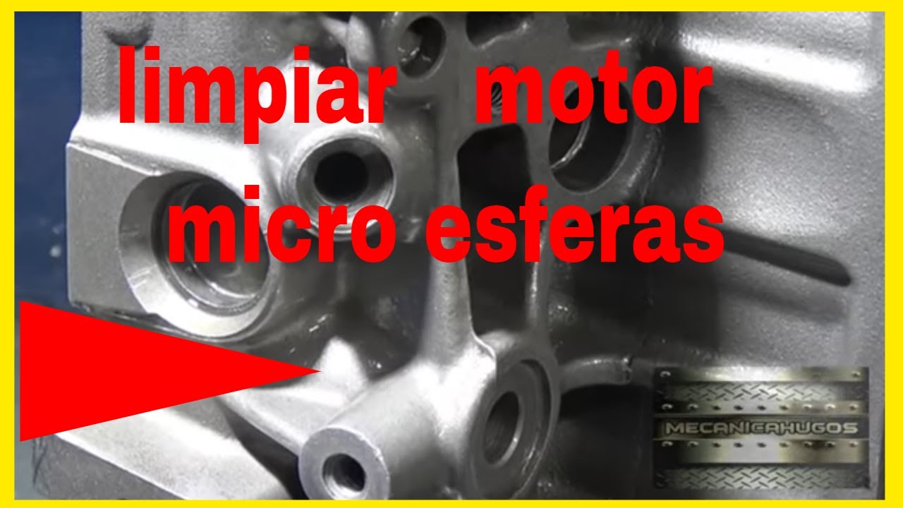 limpiar culata de motor con microesferas )( arenado blastinado