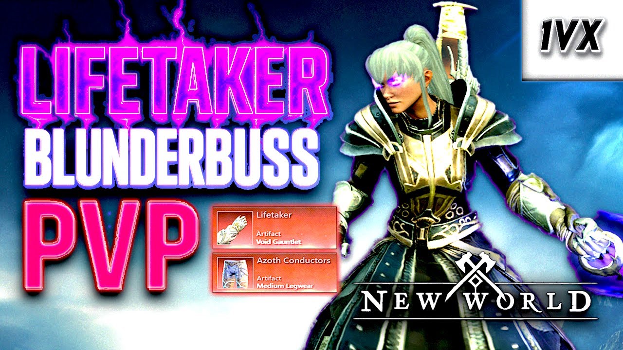 New World Aeternum Season 9 - PVP☠️ ONE SHOT MEDIUM Mage Cannon💥 | Blunderbuss + Void Gauntlet Build