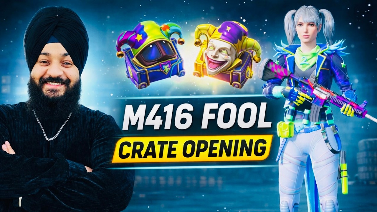 M416 FOOL CRATE OPENING😱😱- LUCKIEST CRATE OPENING 🔥