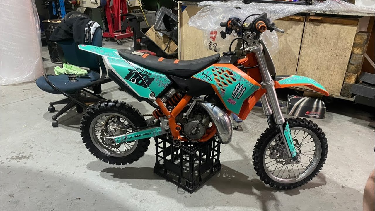 From Auto to Clutch! First Time Riding My KTM 65SX (2-Stroke Madness!) 