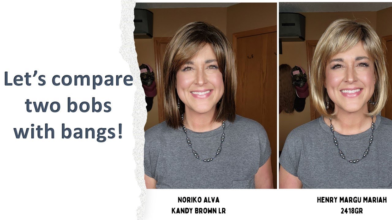 BOB WITH BANGS Comparison!  Let's look at Noriko Alva and Henry Margu Mariah