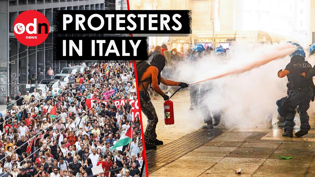 Clashes in Italy as Pro-Palestinian Protests Turn Violent