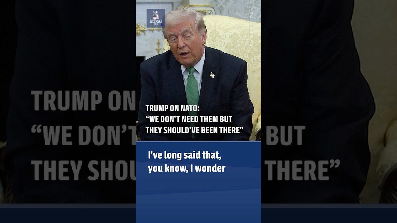 Trump Questions if NATO Would be There for US  #trump #iran #iranwar #NATO #politics #military
