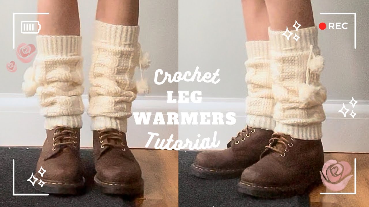 Crochet Cable Stitch Leg Warmers tutorial 