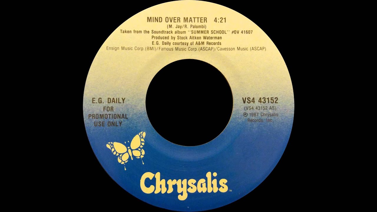 E.G. Daily - Mind Over Matter | ©1987 Chrysalis