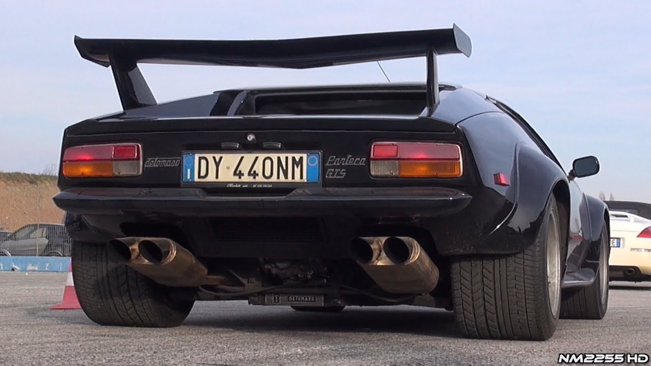 DeTomaso Pantera GT5 Roaring V8 Muscle Sound!