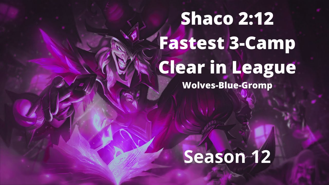 [Patch 12.5] Shaco Fastest 3-Camp in the Game 2:12 (Wolves Start)