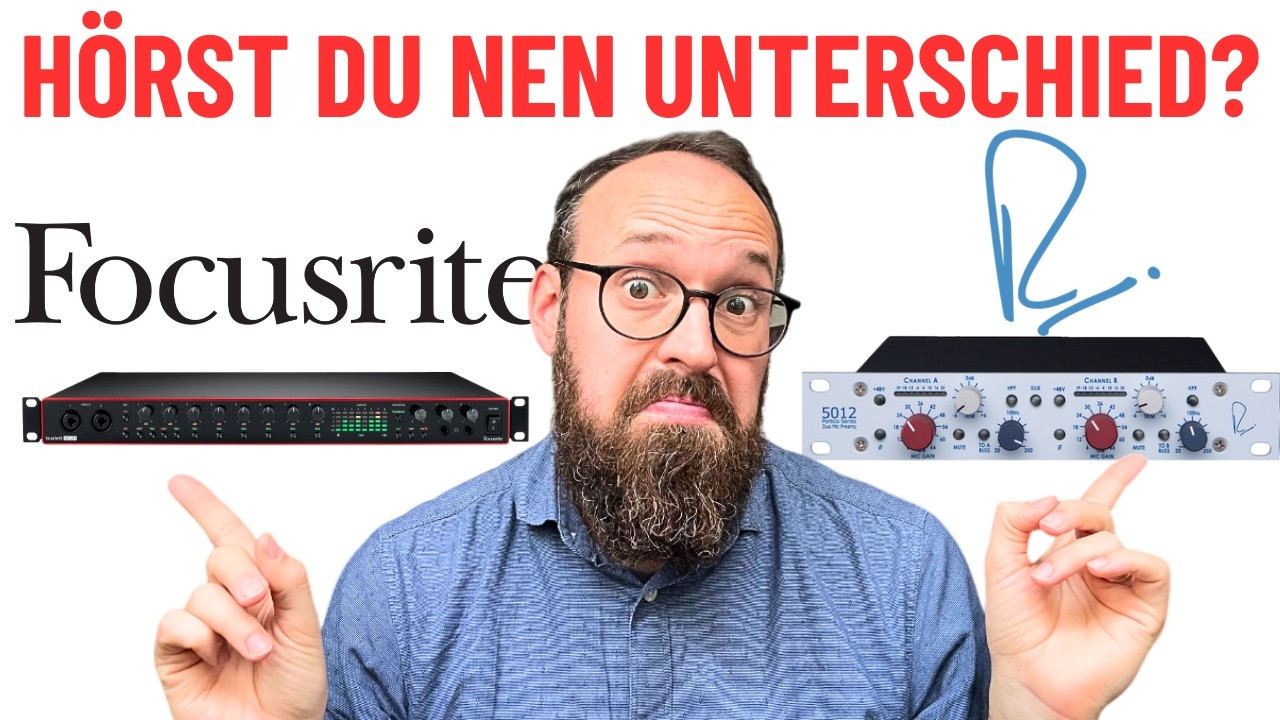 Mikrofon Preamp Vergleich NEVE Portico VS. Focusrite SCARLETT - Was klingt besser?