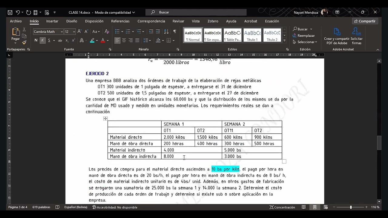 Clase vía ZOOM | Resolución de Problemas | Costos Industriales (Parte 2)