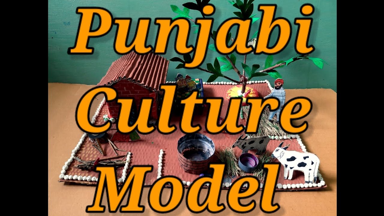#Punjab | Punjabi culture model | Punjab village |  Village view | Lalee art | #Handicraft | #Craft