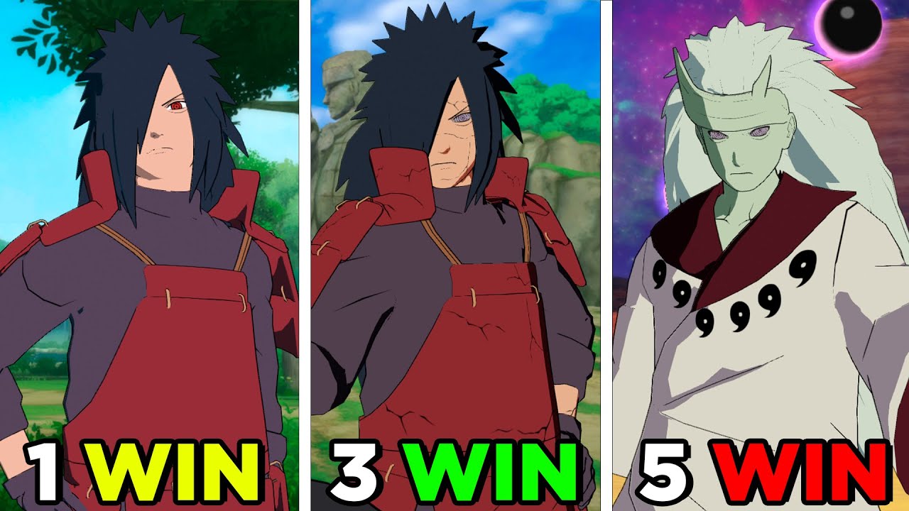 A CADA VITÓRIA O MADARA EVOLUI NO NARUTO STORM CONNECTIONS