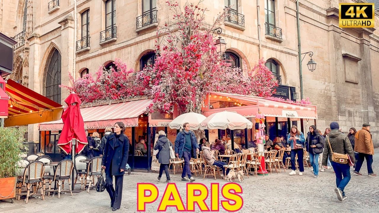 Paris Walk 4K | Paris January 2024 |  HDR Walking tour