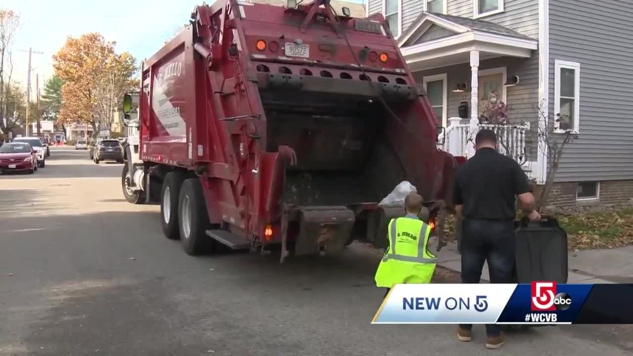 Boy gets stinky garbage truck birthday surprise