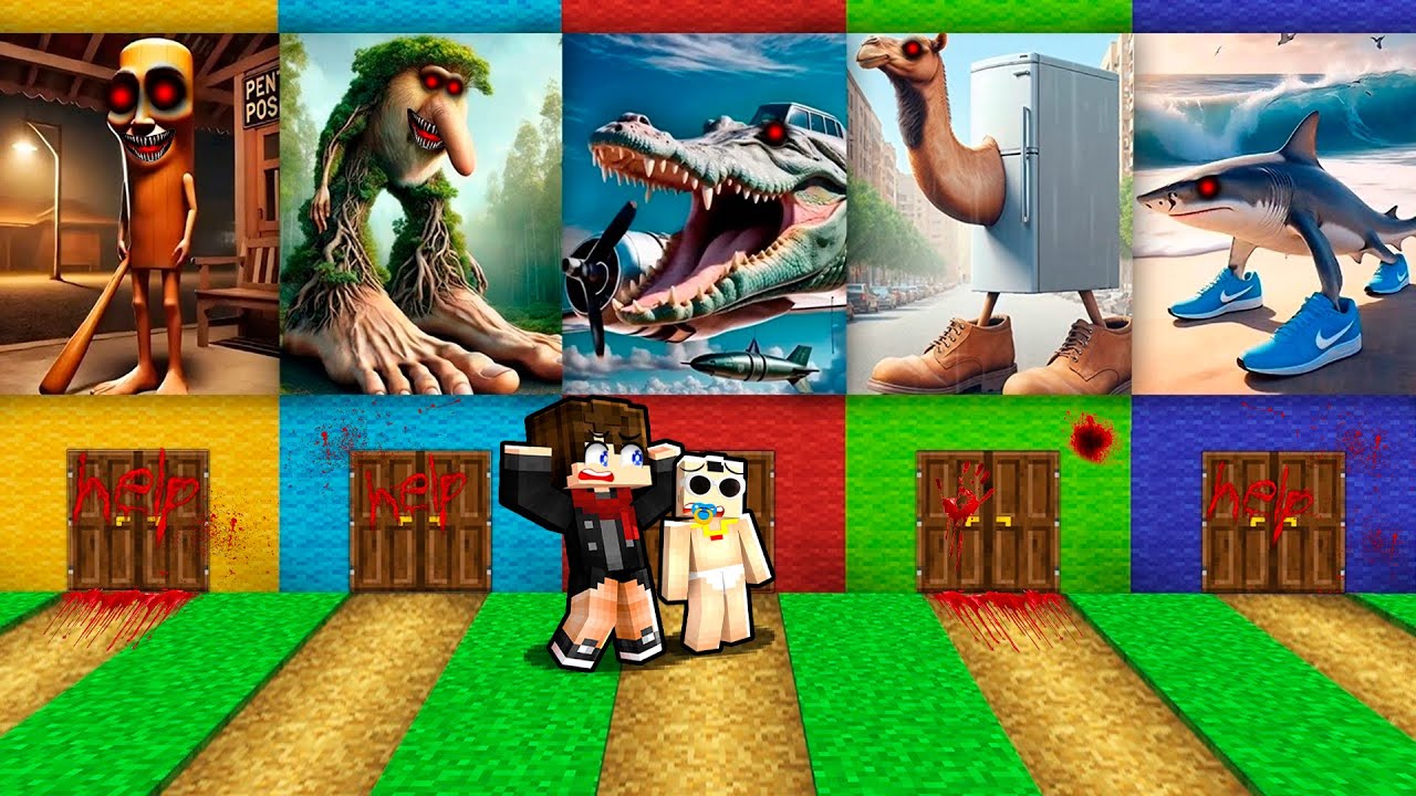 J'ai TROUV&Eacute; les BASES SECRETES TERRIFIANTES des BRAINROTS sur Minecraft !