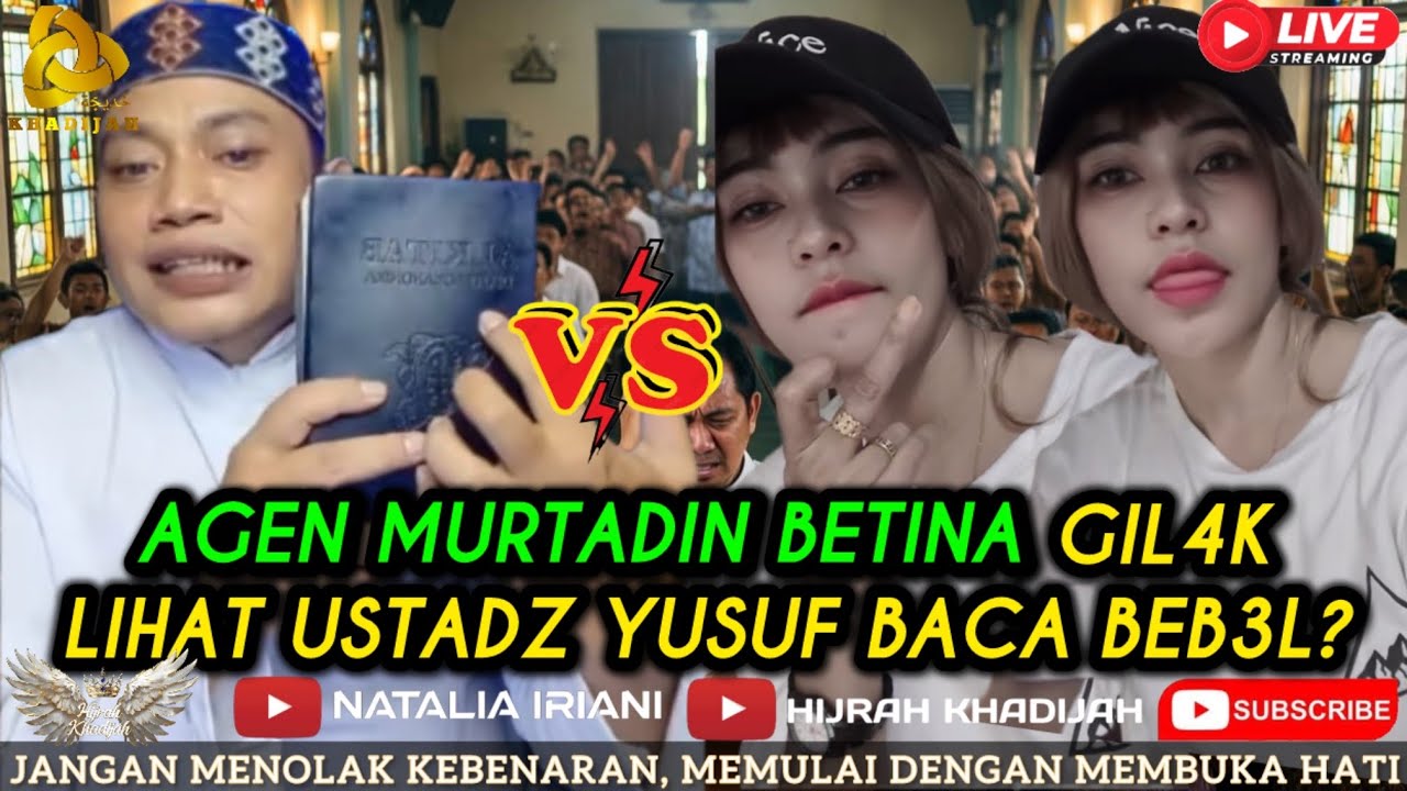 SIARAN LANGSUNG MUAMFUZ AGEN MURTADIN MENGHUJ4T LALU KABOOR DITAMFAR USTADZ YUSUF? | NATALIA IRIANI