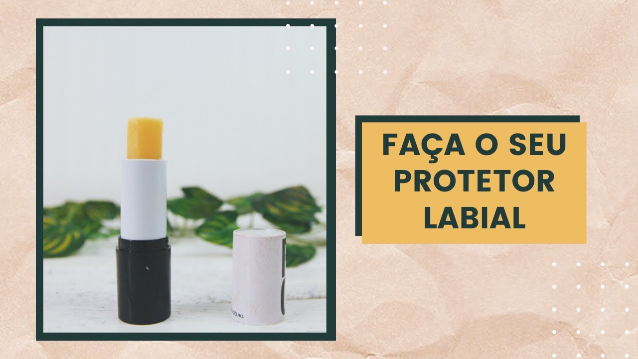 Faça seu próprio protetor labial natural de origem vegetal | Diy 🌿