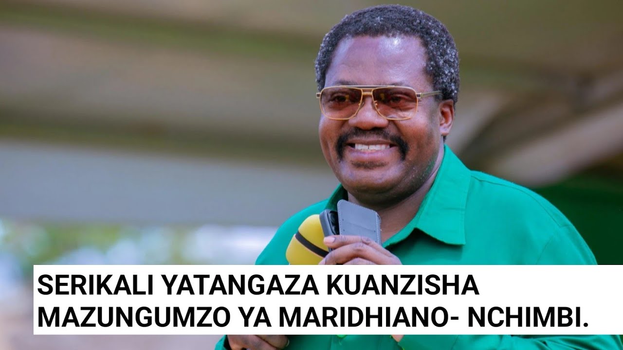 EMMANUEL NCHIMBI ATANGAZA SERIKALI KUANZA MAZUNGUMZO YA MARIDHIANO MARA MOJA.