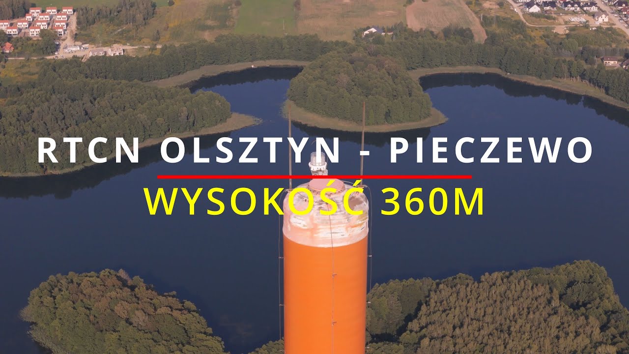 Inspekcja Masztu RTCN Olsztyn Pieczewo, 360 m | Widok z drona | DJI Air 3 4K