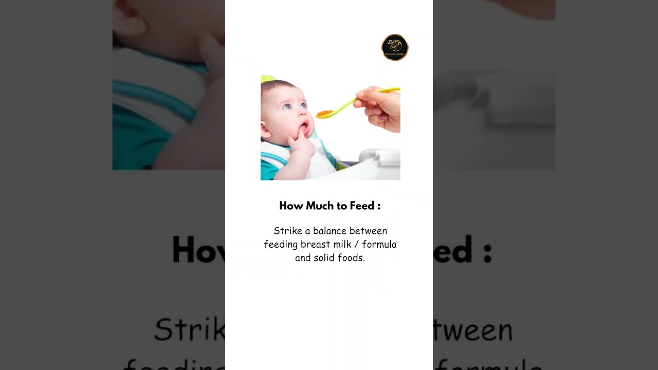 Feeding Guide For Babies : 0 - 12 Months #shorts #baby #babyfood #youtubeshorts #shortsfeed