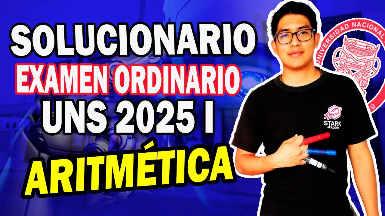 🔴 SOLUCIONARIO DE ARITMÉTICA ORDINARIO 2025 I 🔥 PROBLEMA HERMOSO 🔥 😱 #UNS2025