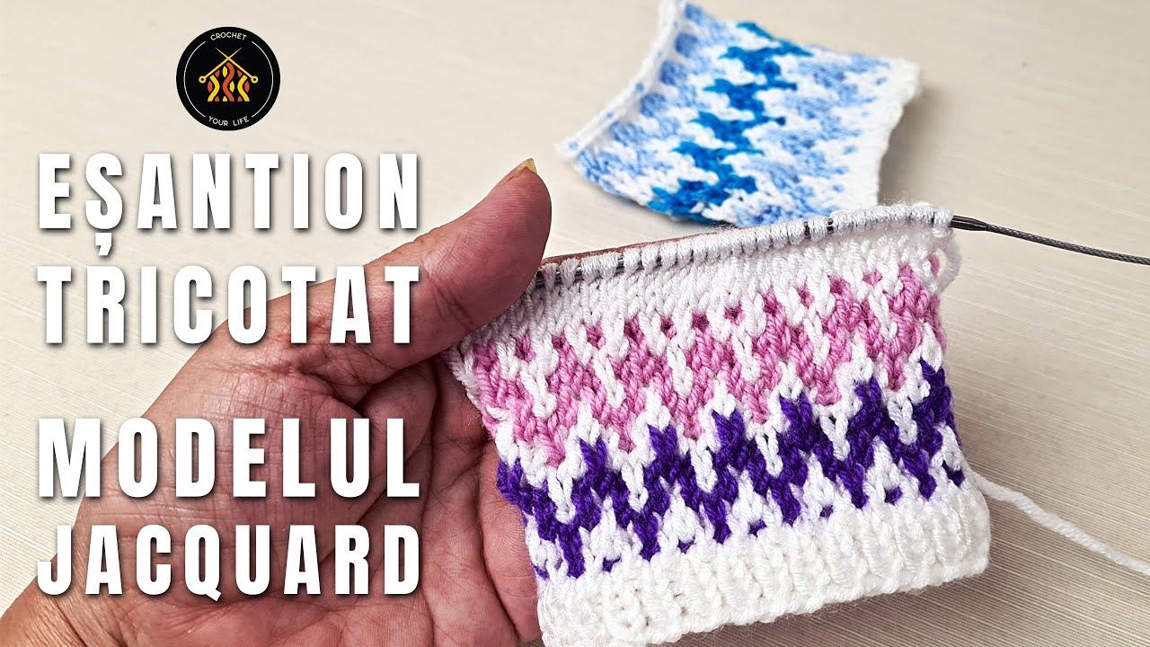 Cum tricotam modelul nr. 26 - Jacquard - tehnica simpla | Tutorial pas cu pas
