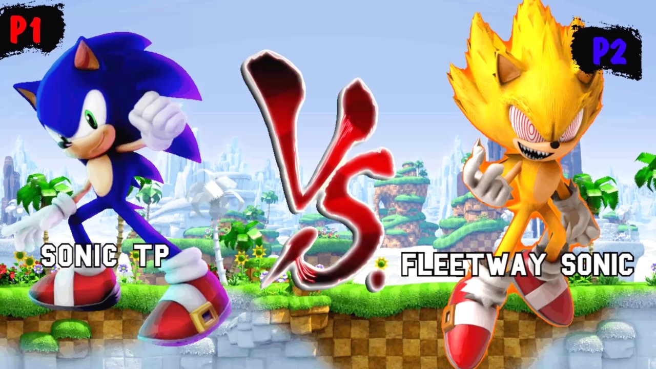 Sonic TP VS Fleetway Sonic I Sonic Battle JUS MUGEN v4