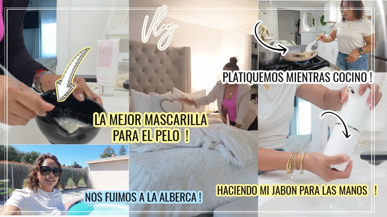 LES COMPARTO LA RECETA DE UNA MASCARILLA PARA EL PELO| NOS FUIMOS A LA ALBERCA