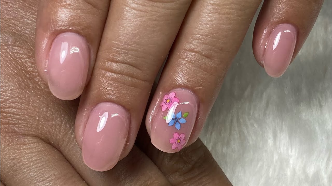 Aplicando POLYGEL sobre uña natural | Relleno y cambio de diseño