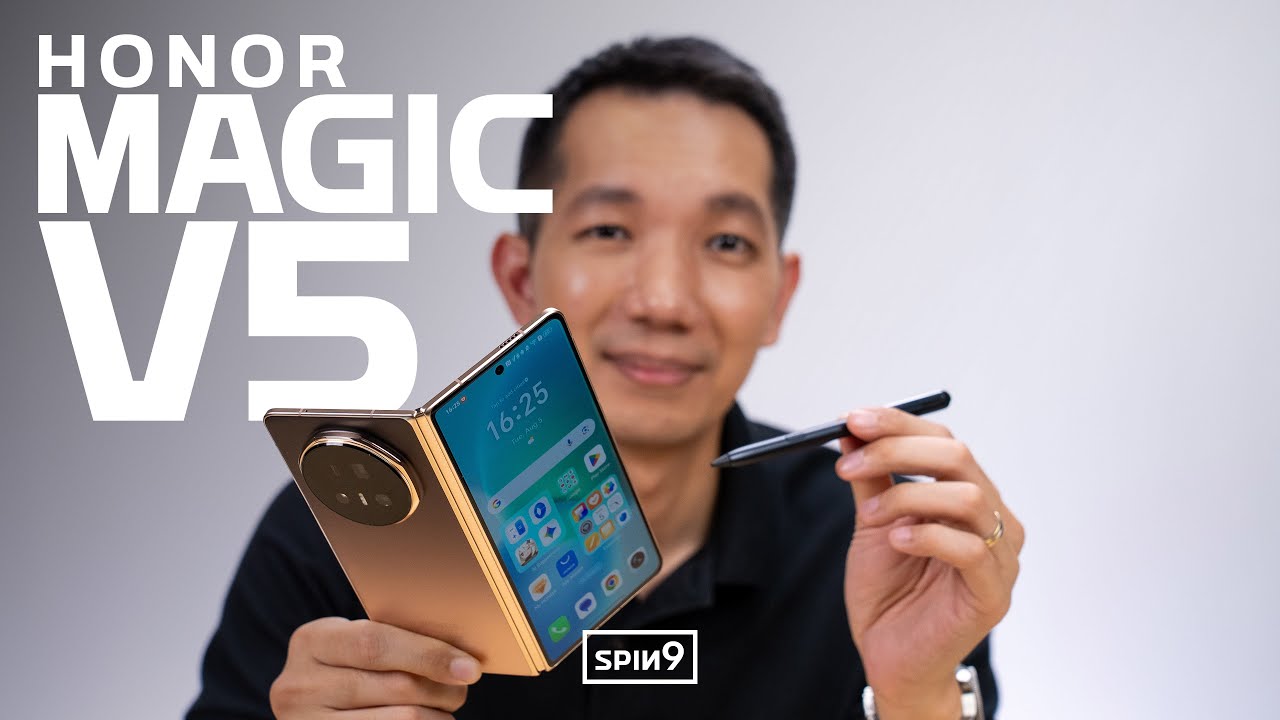 [SPIN9] รีวิว HONOR Magic V5 — จอพับสุดบาง แต่สเปกจัดเต็ม