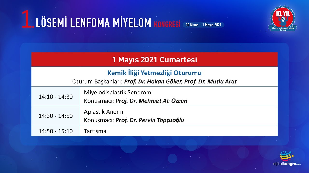 Kemik İliği Yetmezliği Oturumu