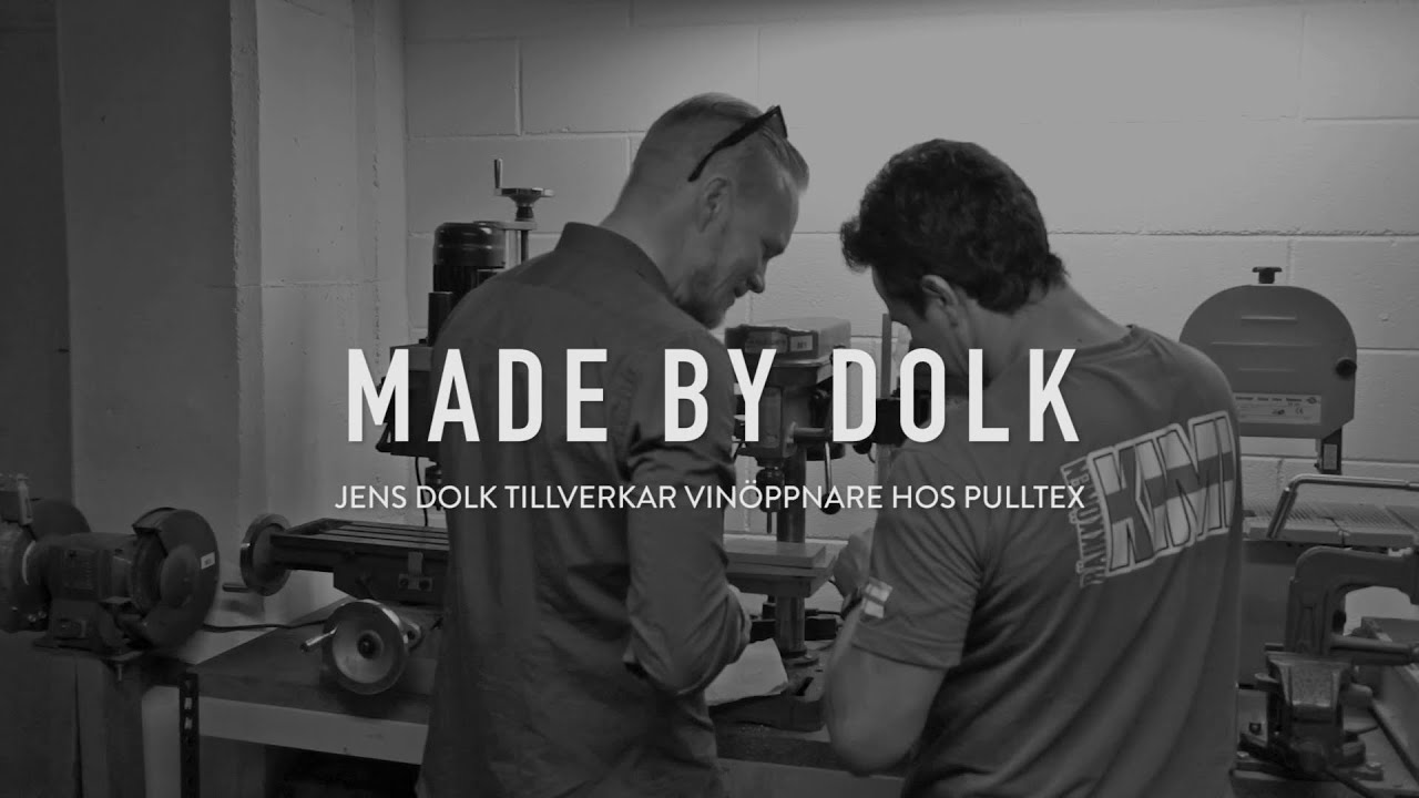 Jens Dolk tillverkar vin&ouml;ppnare hos Pulltex