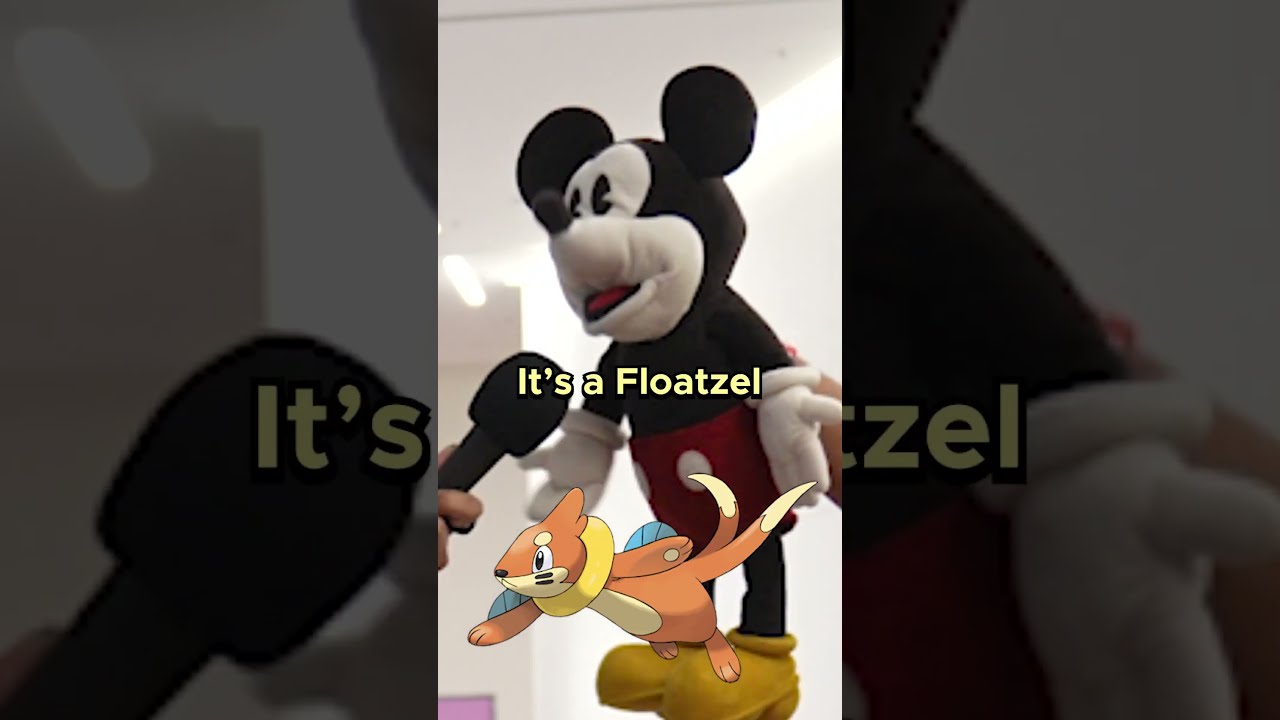 Does Mickey know Pokemon? @HassanKhadair | Who's That Pokemon #Shorts #Pokemon #whosthatpokemon