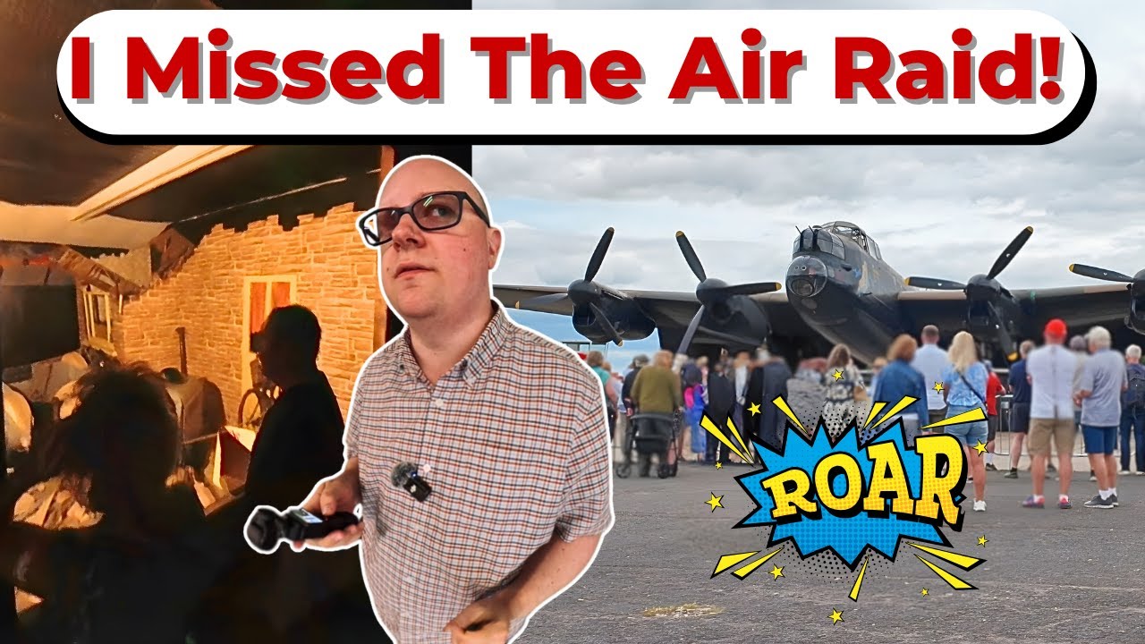 East Kirkby Part 2 | I Walked Past An Air Raid! Lancaster Bomber Roars