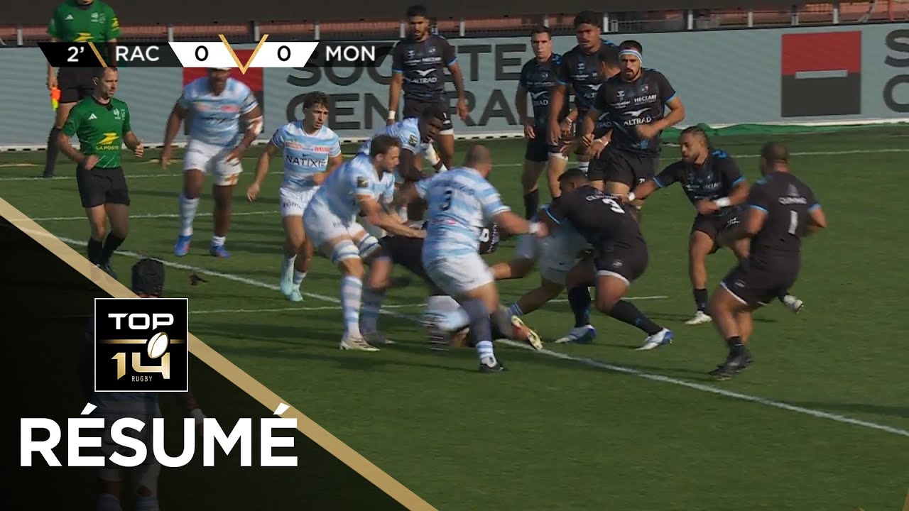 TOP 14 Saison 2025-2026 J06 - R&eacute;sum&eacute; Racing 92 - Montpellier H&eacute;rault Rugby