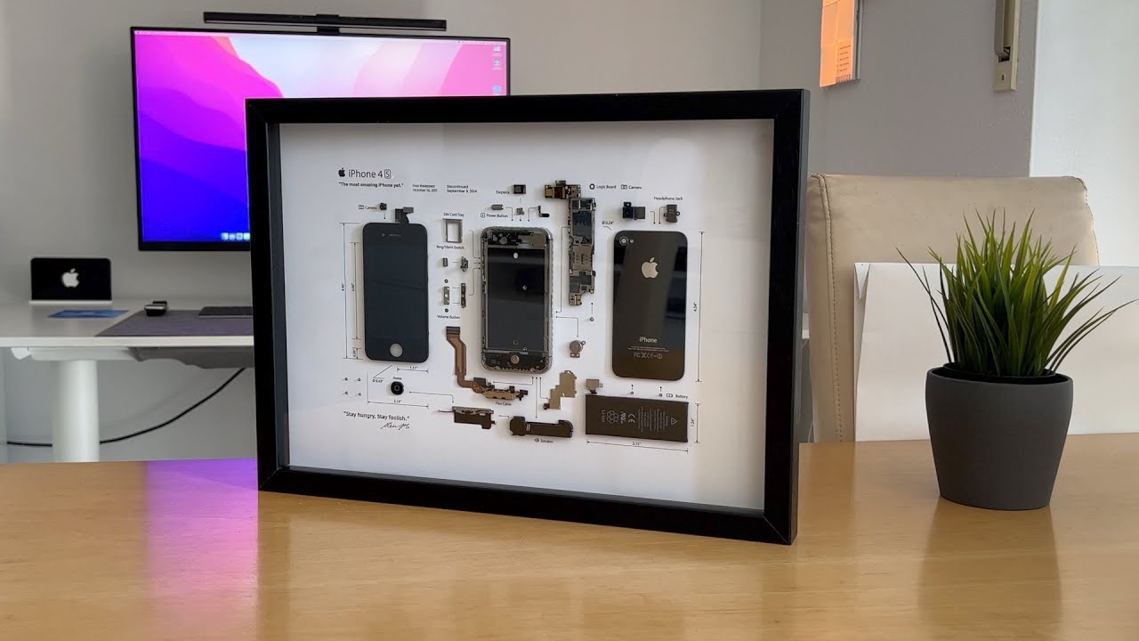 iPhone 4s im Bilderrahmen - GRID Studio Frame einfach nachbauen - DIY 2022